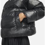 Schwarze Wasserdichte Winddichte Nike Therma Damendaunenjacken aus Polyester Größe M 