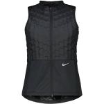 Schwarze Wasserdichte Nike Therma Damenlaufwesten aus Polyester Größe M 
