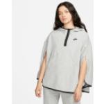 Graue Nike Tech Fleece Damenponchos & Damencapes aus Fleece Größe M 