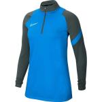 Blaue Langärmelige Nike Academy Trainingspullover & Sportpullover aus Polyester für Damen Größe L 