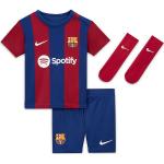 Blaue Kurzärmelige Nike FC Barcelona Kindertrikots Barcelona aus Polyester 
