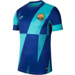 Grüne Kurzärmelige Nike FC Barcelona T-Shirts Barcelona aus Polyester 