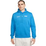 Reduzierte Blaue Klassische Nike Kapuzenpullover aus Baumwolle für Herren Größe XL 