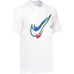 Reduzierte Weiße Klassische Kurzärmelige Nike Swoosh T-Shirts für Herren Größe L 