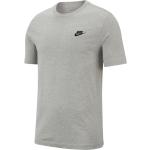 Graue Elegante Kurzärmelige Nike T-Shirts aus Baumwolle für Herren Größe XL 