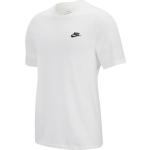 Weiße Elegante Kurzärmelige Nike T-Shirts aus Baumwolle für Herren Größe L 