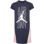 Nike Jordan Pink Satin Dress - T-Shirt - Mädchen 13-14A Dark Blue/Pink