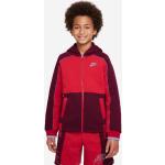 Rote Nike Kinderkapuzenjacken aus Fleece für Jungen Größe 158 
