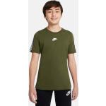 Grüne Kurzärmelige Nike Kinder-T-Shirts aus Baumwolle für Jungen Größe 122 