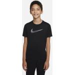 Schwarze Kurzärmelige Nike Dri-Fit Kindersportshirts & Kindertrainingsshirts aus Polyester für Jungen 