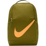 Olivgrüne Nike Brasilia Kinderrucksäcke 18 l Orangen aus Kunstfaser mit Schulterpolster 