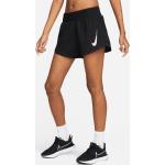 Schwarze Nike Swoosh Damenlaufshorts Größe XL 