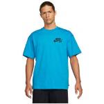 Blaue Skater Nike SB Rundhals-Auschnitt T-Shirts für Herren 