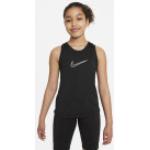 Schwarze Nike Dri-Fit Kindertanktops aus Polyester für Mädchen Größe 122 