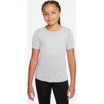 Graue Nike Dri-Fit Kindersportshirts & Kindertrainingsshirts aus Polyester für Mädchen 