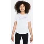 Schwarze Kurzärmelige Nike Dri-Fit Kindersportshirts & Kindertrainingsshirts aus Polyester für Mädchen 