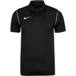 Schwarze Kurzärmelige Nike Park Kurzarm Poloshirts aus Polyester für Damen Größe S 