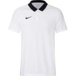 Weiße Kurzärmelige Nike Park Stehkragen Kurzarm Poloshirts Länder aus Viskose für Damen Größe M 