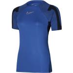 Blaue Atmungsaktive Nike Performance Fußball T-Shirts für Damen Größe XS 