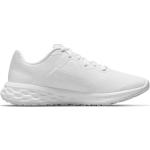 Reduzierte Weiße Nike Revolution 6 Herrenlaufschuhe Schnürung aus Gummi atmungsaktiv Größe 42 