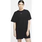 Reduzierte Schwarze Elegante Nike Essentials Damenkleider aus Baumwolle Größe S 