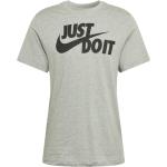 Graue Melierte Klassische Nike T-Shirts aus Baumwolle für Herren Größe XL 