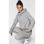 Graue Nike Essentials Kapuzenpullover aus Fleece für Damen Größe XS 