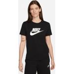 Schwarze Nike Essentials T-Shirts für Damen Größe M 