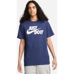 Reduzierte Blaue Nike T-Shirts aus Jersey für Herren Größe M 