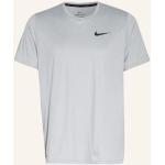 Reduzierte Hellgraue Melierte Nike Dri-Fit T-Shirts aus Elastan für Herren Größe XL 