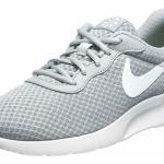 Nike Tanjun Sneaker Damen in wolf grey-white-barely volt-black, Größe 38 1/2
