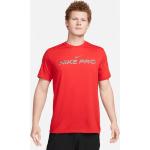 Rote Nike Dri-Fit Herrenfitnessshirts aus Jersey Größe XXL 