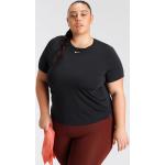 Reduzierte Schwarze Kurzärmelige Atmungsaktive Nike Dri-Fit Damenlaufshirts aus Polyester Größe XL Große Größen 