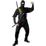Schwarze Ninja Kostüme Größe M 