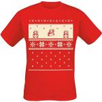 Rote Nintendo Mario T-Shirts aus Baumwolle für Herren Größe XL zu Weihnachten 