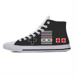 Nintendo Nes Controller High Top Sneakers Herren Damen Teenager Freizeitschuhe Canvas Laufschuhe 3D Print Leichter Schuh