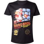 Schwarze Bioworld Nintendo Mario T-Shirts aus Baumwolle für Herren Größe XL 