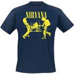 Nirvana Stage Männer T-Shirt dunkelblau S 100% Baumwolle Band-Merch, Bands