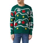 Grüne Weihnachtspullover & Christmas Sweater für Damen Größe M 