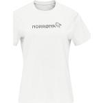 Reduzierte Beige Klassische Kurzärmelige Norrona T-Shirts aus Baumwolle für Damen Größe S 