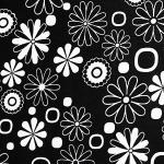 Schwarze Print Möbelstoffe aus Polyester 