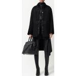 Schwarze Burberry Jacken mit Ellenbogen Patches aus Wolle für Damen 