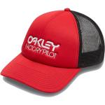 Rote Oakley Factory Trucker Caps aus Polyester 