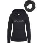 Schwarze Klassische Ocean Sports Wear Kapuzenpullover für Damen Größe XL 