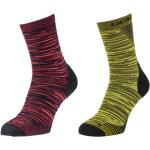 Odlo Ceramicool Run Graphic Micro Crew Socks 2-pack Unisex 39-41 Mehrfarbig