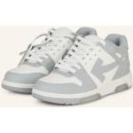 Offwhite Off-White Flache Sneaker aus Glattleder für Herren Größe 47 