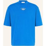 Blaue Off-White T-Shirts aus Elastan für Herren Größe XS 