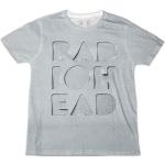 Radiohead Unisex Offizielles Notizblock (Ausgeschnitten) Grau Bio T-Shirt, L