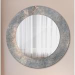 Graue Vintage Runde Spiegel 36 cm aus Glas 