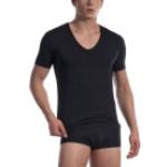 Schwarze Kurzärmelige Olaf Benz V-Ausschnitt Kurzarm Unterhemden aus Baumwolle für Herren Größe XXL 